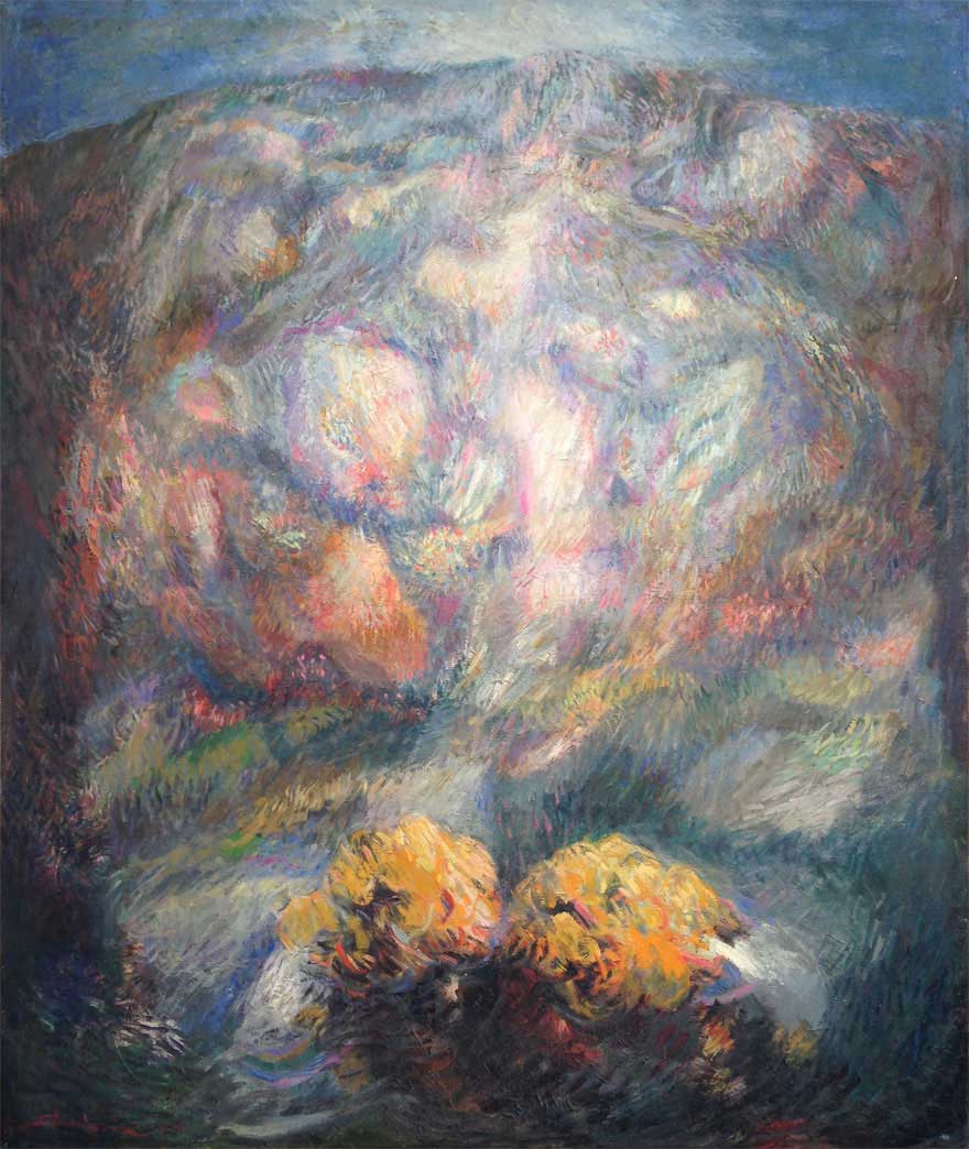 Fragrment-d-un-sentier-oil-on-canvas-100x120cm-1986