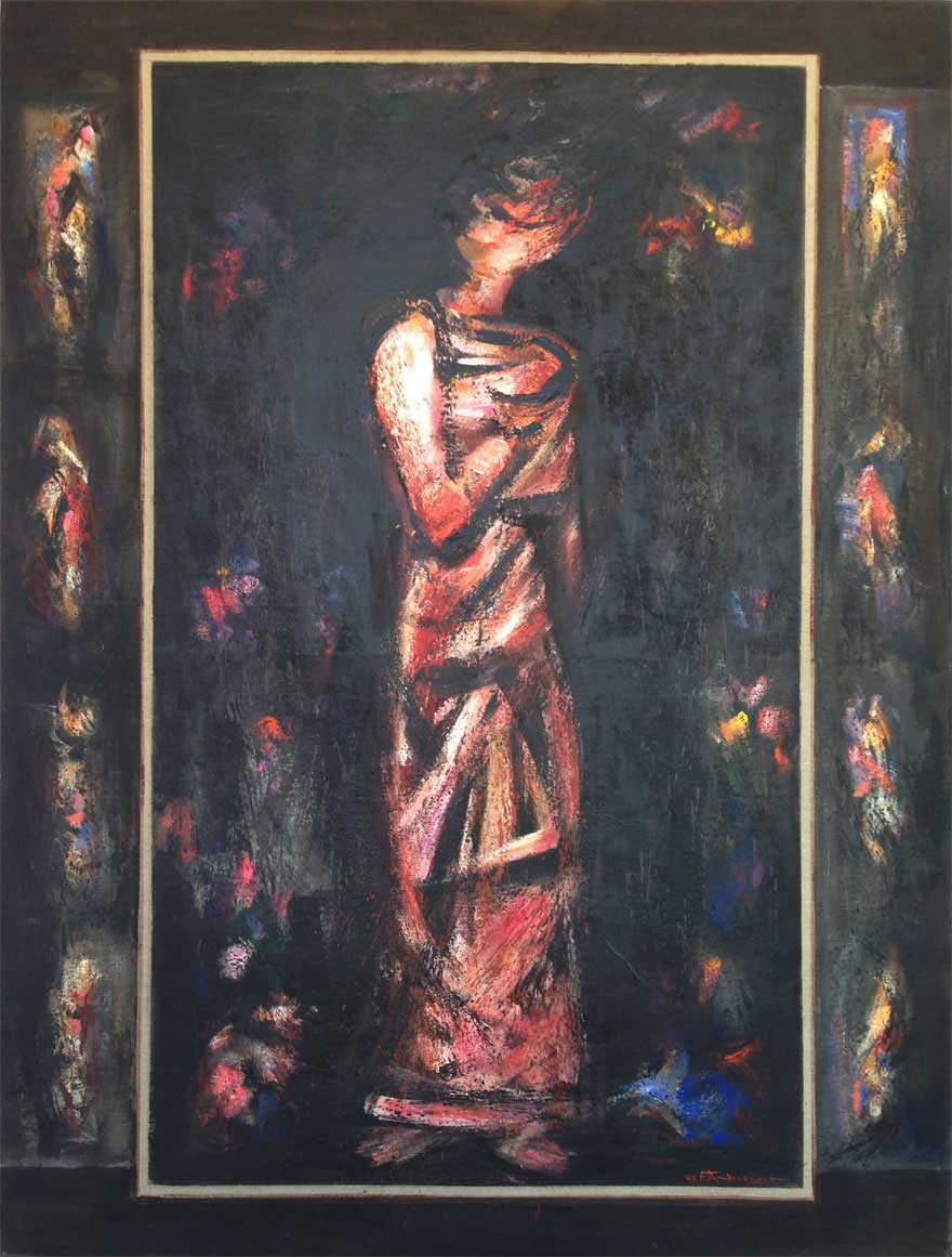 la-sacerdotessa-oil-on-canvas-130×170-2009
