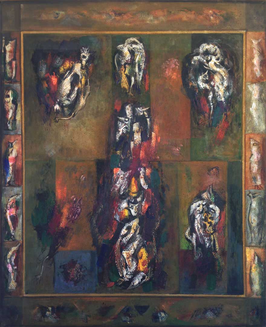 la-scena-originaria-130×170-oil-on-canvas-1999