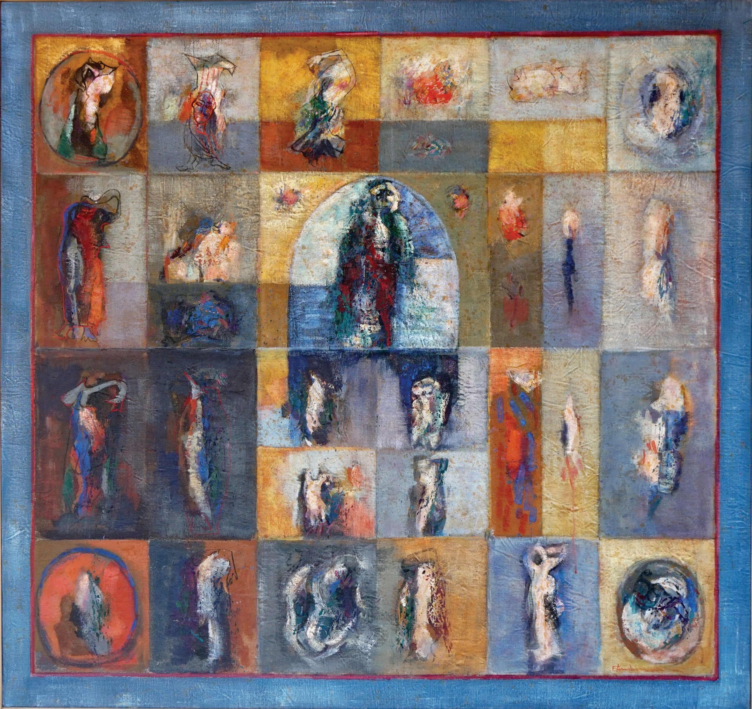 “The Worship of the Unknown (Icon HY00)” – oil on canvas – 140x130cm – 2000
